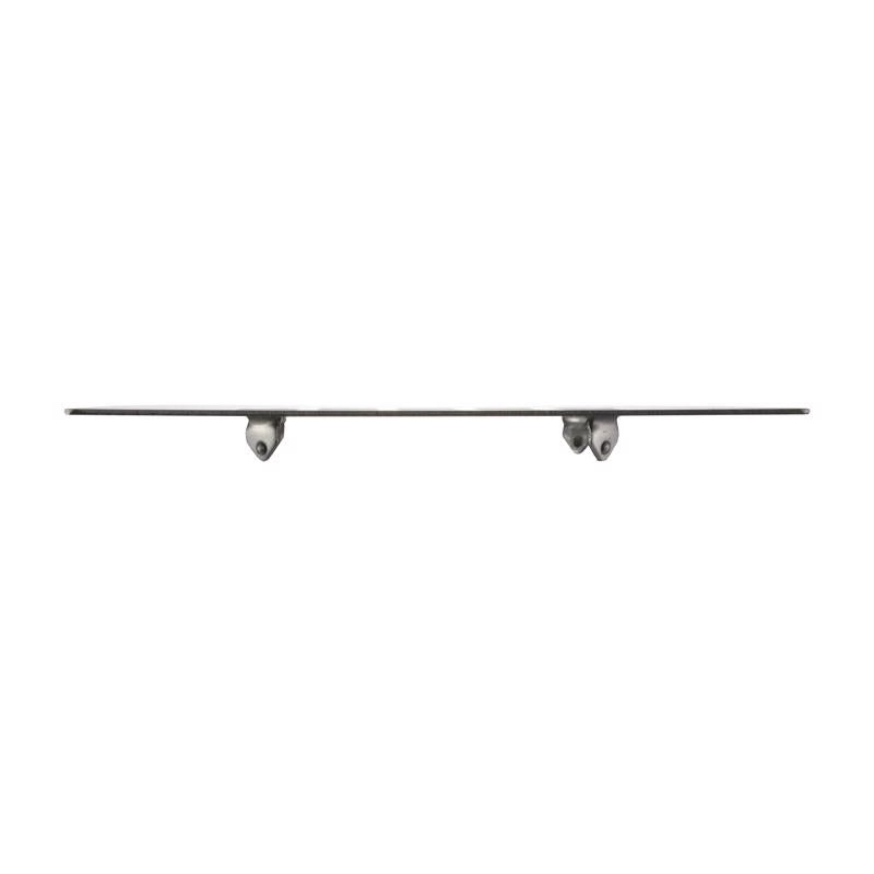 Danco 4-1/4 in. Chrome Gray Square Drain Cover