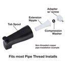 Danco Matte Black Deck Mount Tub Faucet