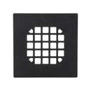 Danco 4-1/4 in. Matte Black Square Stainless Steel Drain Cover