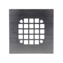 Danco 4-1/4 in. Brushed Nickel Square Stainless Steel Drain Cover