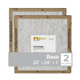 Filtrete 24 in. W X 24 in. H X 1 in. D Synthetic 2 MERV Flat Panel Filter 2 pk