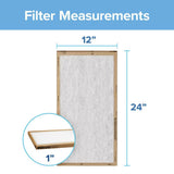 Filtrete 12 in. W X 24 in. H X 1 in. D Polypropylene 2 MERV Flat Panel Filter 2 pk