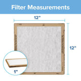 Filtrete 12 in. W X 12 in. H X 1 in. D Synthetic 2 MERV Flat Panel Filter 2 pk