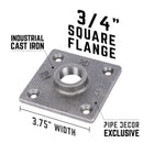 STZ Industries Pipe Decor Malleable Iron Flange 3/4 in.