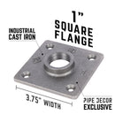 STZ Industries Pipe Decor Iron Flange 1 in.