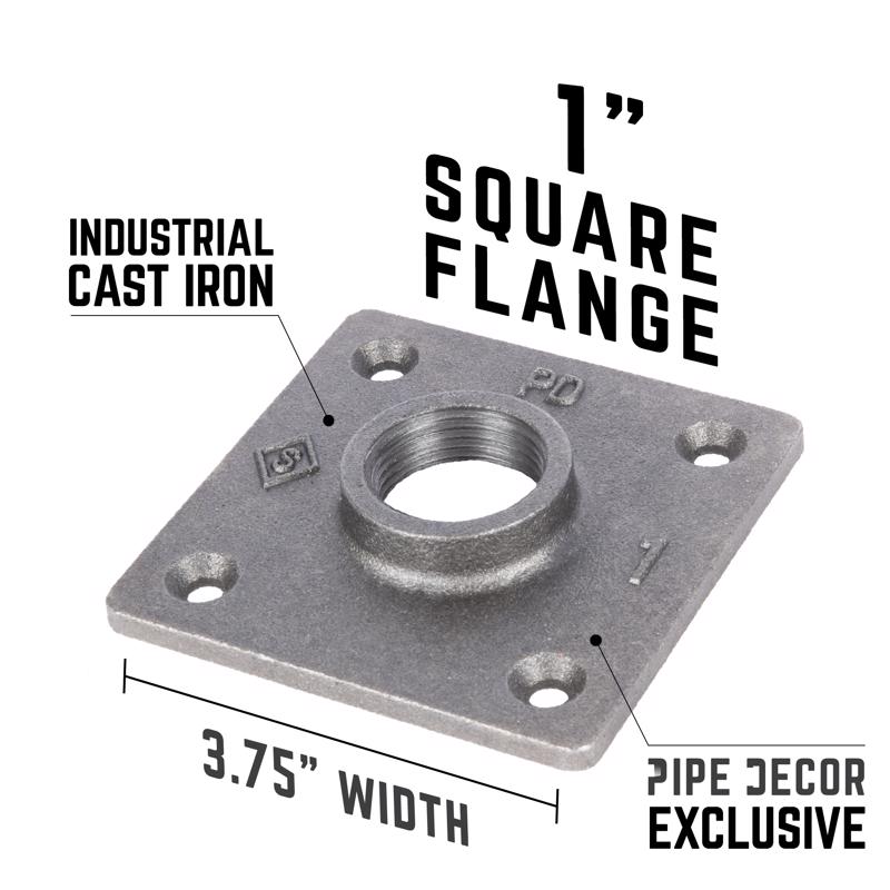 STZ Industries Pipe Decor Iron Flange 1 in.