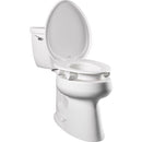Bemis Independence Asurance Elongated White Plastic Toilet Seat