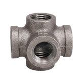 STZ Industries 1/2 in. FIP each X 1/2 in. D FIP 1/2 in. D Female Black Iron 2.25 in. L 6-Way Cross F