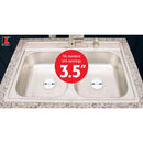 Ace Garbage Disposal Sink Flange Brushed Nickel Stainless Steel 3-1/2 in.