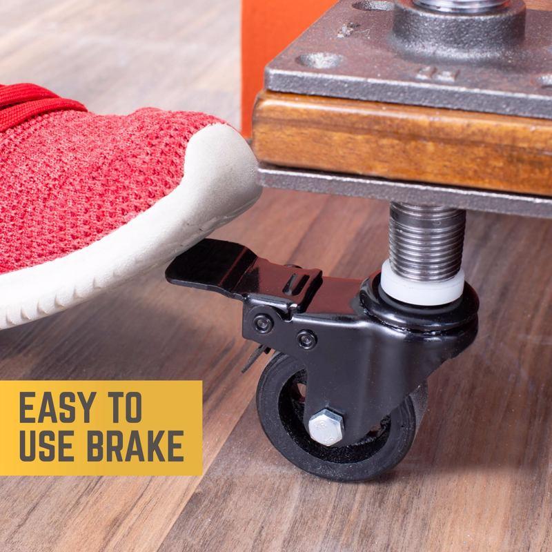 STZ Industries 2 in. D Swivel Polyurethane Caster 75 lb 2 pk