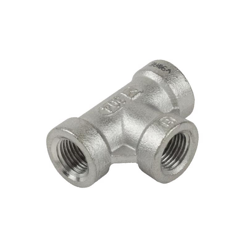 B&K Proline 3/8 in. FIP in. X 3/8 in. D FIP 3/8 in. D FIP Stainless Steel 4 in. L Tee