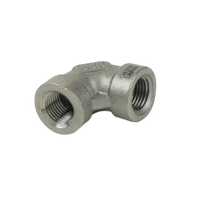 B&K Proline 3/8 in. FIP X 3/8 in. D FIP Stainless Steel 90 Degree Elbow