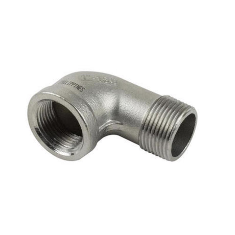 B&K Proline 1-1/2 in. MIP in. X 1-1/2 in. D FIP Stainless Steel 90 Degree Street Elbow