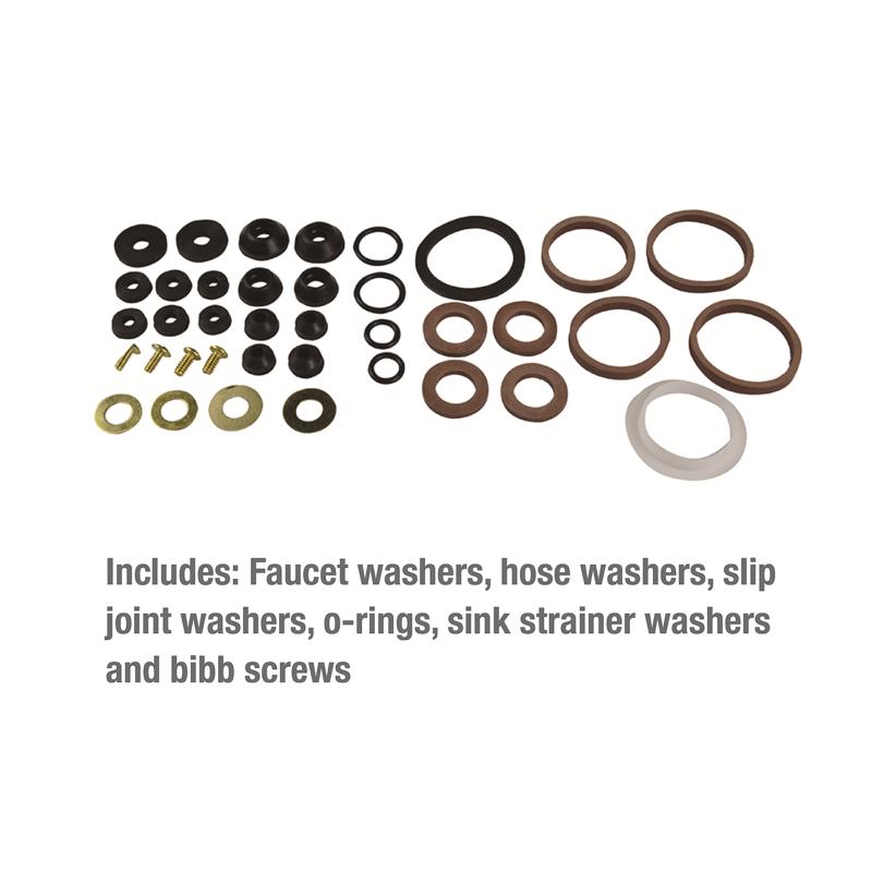 Ace Assorted in. D Rubber Washer Emergency Kit 45 pk