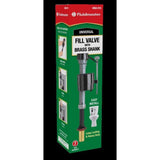 Fluidmaster Fill Valve Black Polish Brass Brass/Plastic For Universal