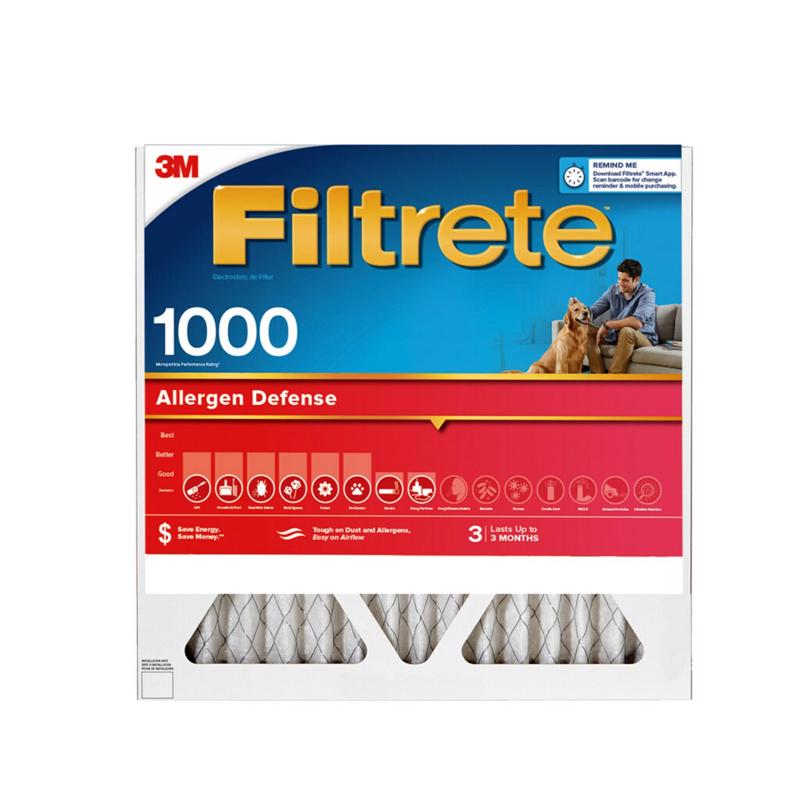 Filtrete 24 in. W X 24 in. H X 1 in. D 11 MERV Pleated Allergen Air Filter 1 pk