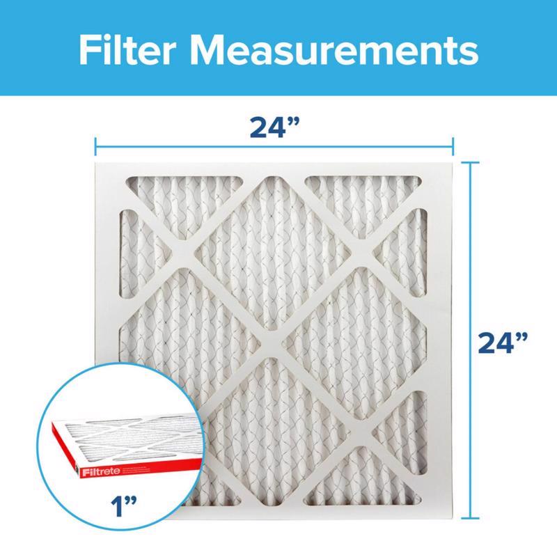 Filtrete 24 in. W X 24 in. H X 1 in. D 11 MERV Pleated Allergen Air Filter 1 pk