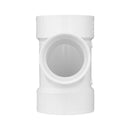 Charlotte Pipe Schedule 30 3 in. Hub X 2 in. D Hub PVC Sanitary Tee 1 pk
