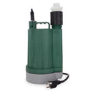 Zoeller 1/3 HP 2400 gph Thermoplastic Electronic Switch Bottom AC Submersible Utility Pump