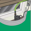 Zoeller 1/3 HP 2400 gph Thermoplastic Electronic Switch Bottom AC Submersible Utility Pump