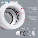 Keeney Insta Plumb 1-1/2 in. D Plastic J-Bend