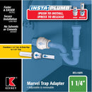 keeney insta plumb 1-1/4 in. D Plastic Trap Adapter