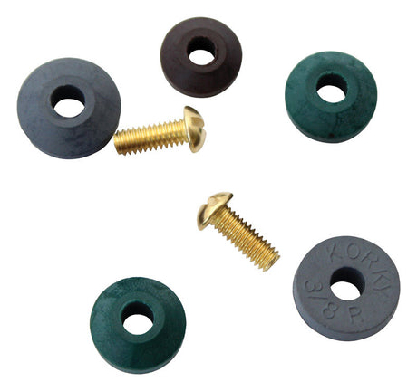 Ace .1 in. D Rubber Beveled Faucet Washer Assortment 9 pk