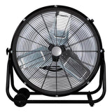 DRUM FAN BLACK 24"