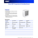 Feit Smart Home Built In WiFi Heating and Cooling Push Buttons Temperature & Humidity Sensor