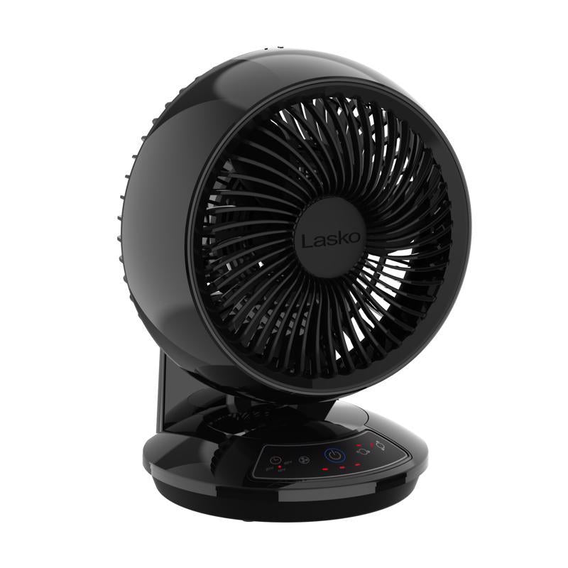 Lasko 12.25 in. H 3 speed Oscillating Air Circulator Fan Remote Control