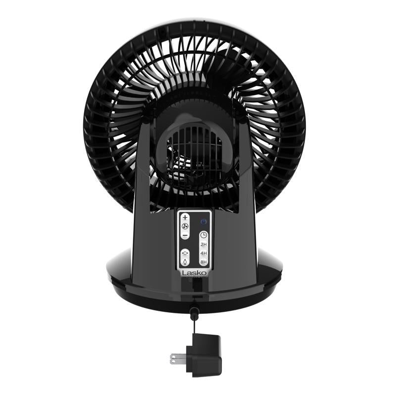 Lasko 12.25 in. H 3 speed Oscillating Air Circulator Fan Remote Control