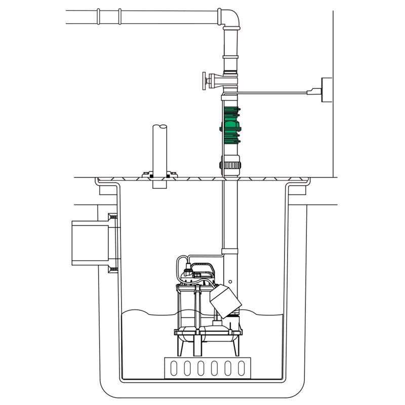 Flint & Walling Zoeller 2 in. D Slip PVC Check Valve