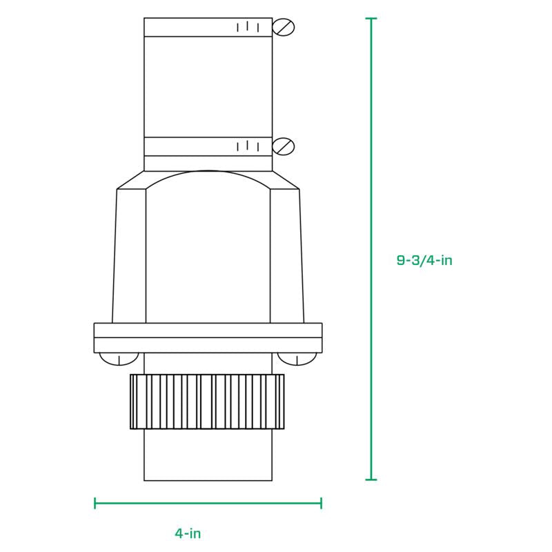 Flint & Walling Zoeller 2 in. D Slip PVC Check Valve