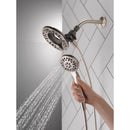 Delta Satin Nickel Stainless Steel 4 settings Showerhead Combo 1.75 gpm