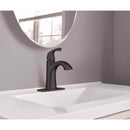 Moen Lindor Matte Black Bathroom Faucet 4 in.