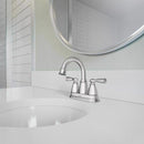 Moen Banbury Chrome Centerset Bathroom Sink Faucet 4 in.