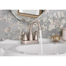 Moen Banbury Brushed Nickel Centerset Bathroom Sink Faucet 4 in.