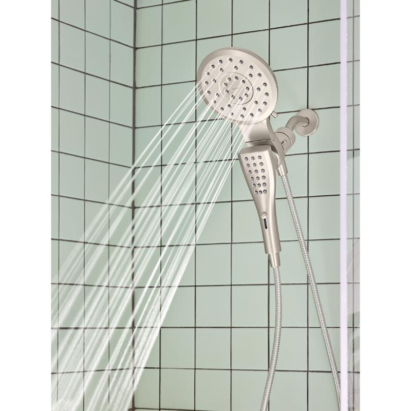 Moen Magnetix Brushed Nickel 8 settings Showerhead Combo 2.5 gpm