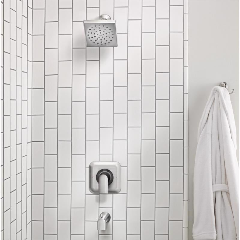 Moen Genta 1-Handle Brushed Nickel Tub and Shower Faucet