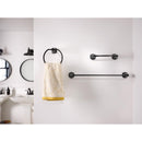 Moen Lindor Matte Black Bathroom Hardware Kit 18 in. L Zinc