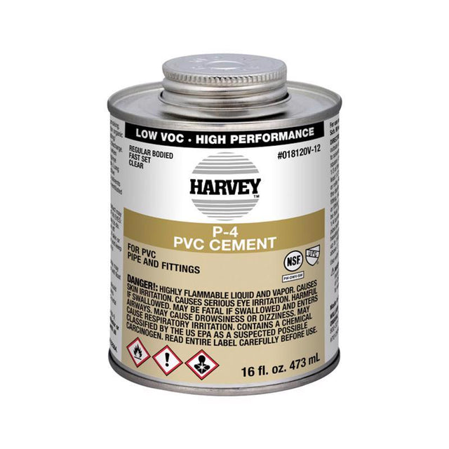 CEMENT P4 PVC CLEAR 16OZ
