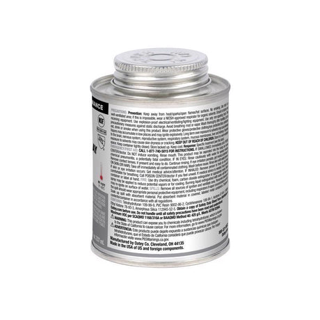 Oatey Gray Cement For PVC 8 oz