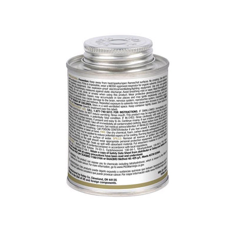 Oatey Clear Cement For PVC 8 oz