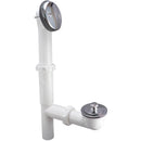BATH DRAIN 1.5" WHT CHRM