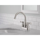 Delta Windemere Brushed Nickel Centerset Bathroom Sink Faucet 4 in.