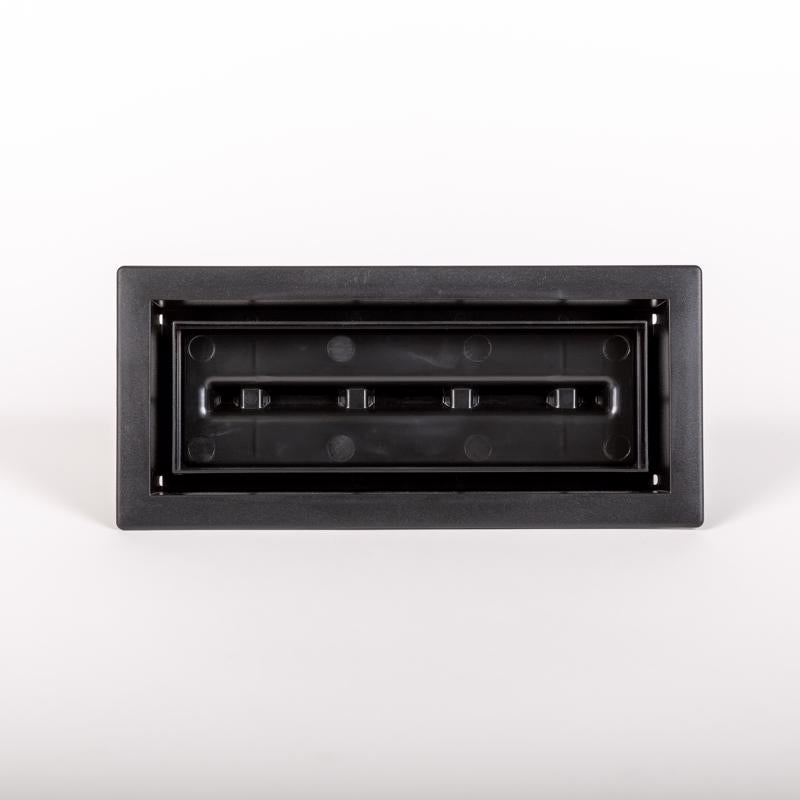 Fittes Aria Vent 1-7/8 in. H X 12-7/8 in. W Matte Black ABS Plastic Floor Register