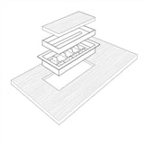 Fittes Aria Vent 1-7/8 in. H X 12-7/8 in. W Matte Black ABS Plastic Floor Register