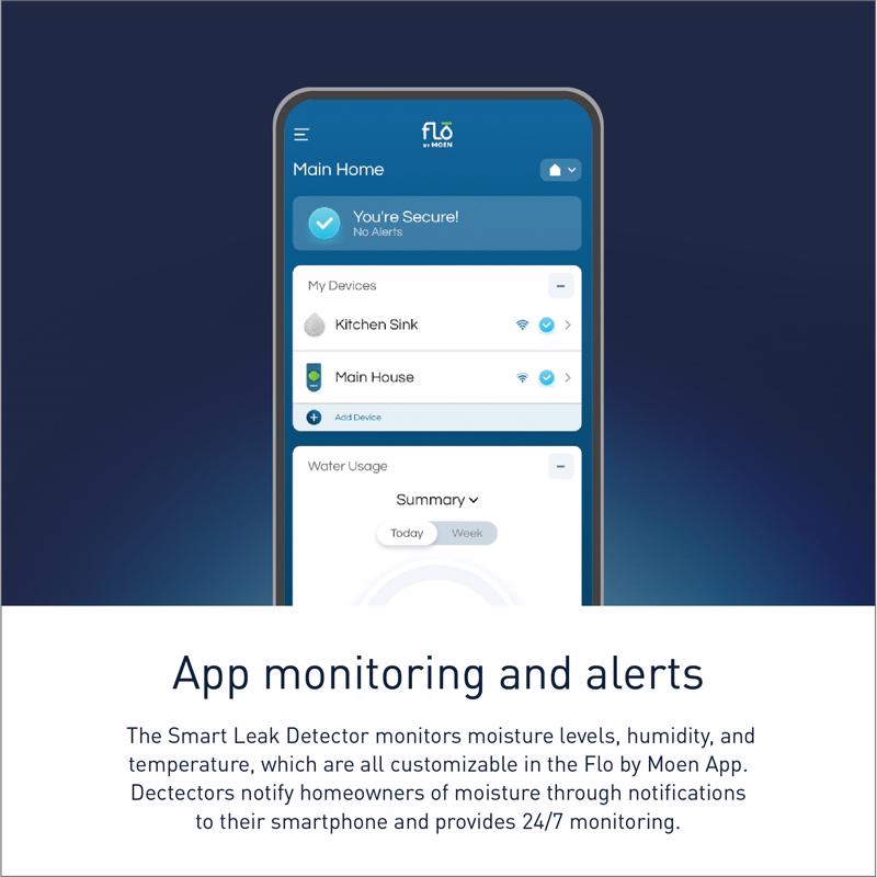 Moen Smart-Enabled Water Leak Sensor