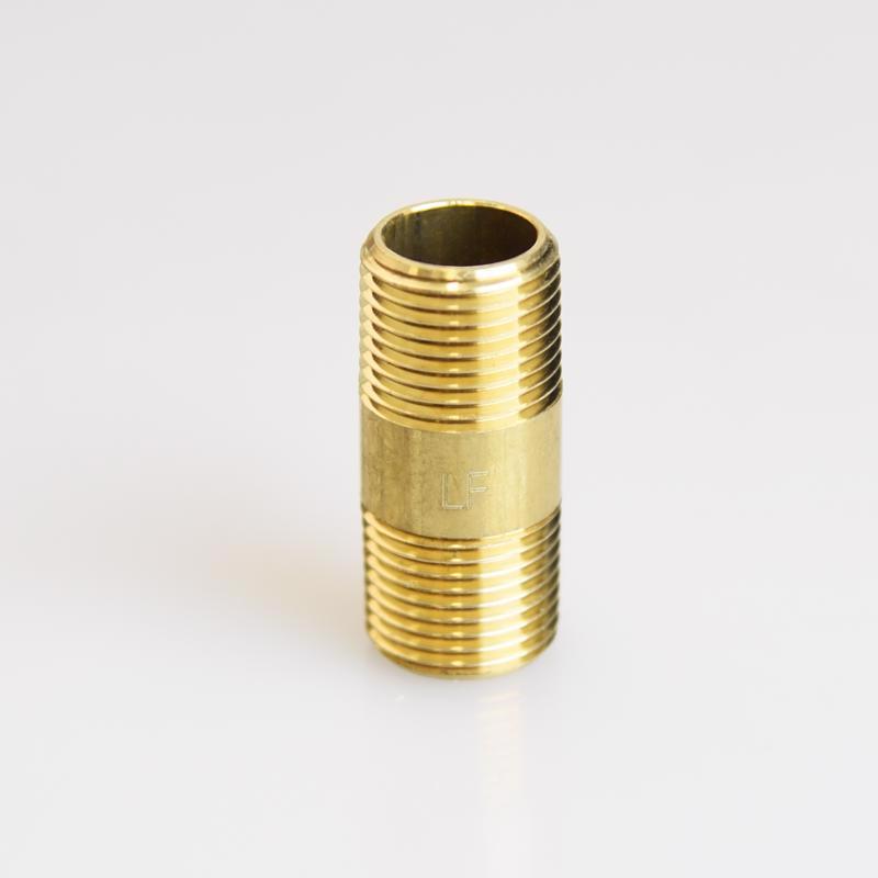 3/8 in. MPT X 3/8 in. D MPT Red Brass Nipple 1-1/2 in. L