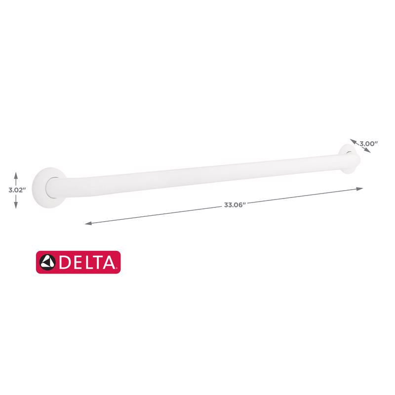 Delta 5600 Series 33.06 in. L ADA Compliant Stainless Steel Grab Bar